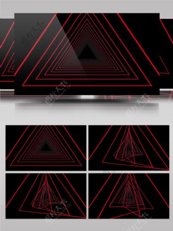 红色三角形视频素材