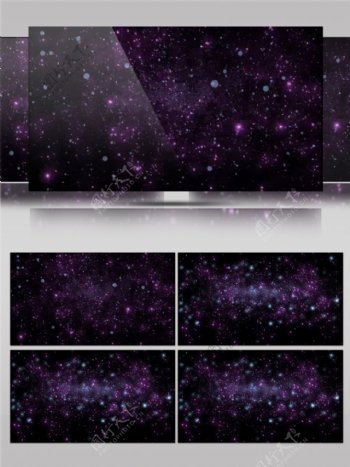梦幻紫色光效粒子高清视频素材