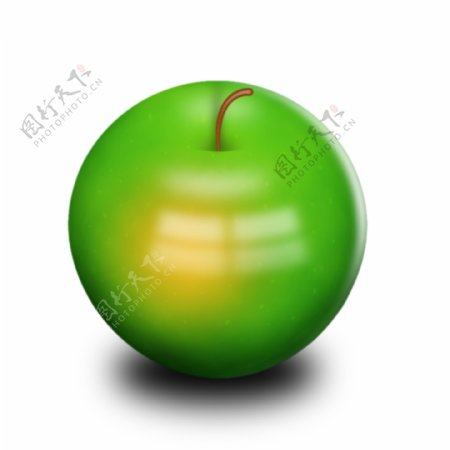 绿色苹果立体水果