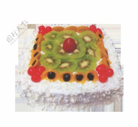 方形水果蛋糕素材