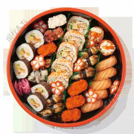 鲜美日式寿司料理美食产品实物