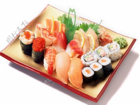 新鲜日式海鲜料理美食产品实物