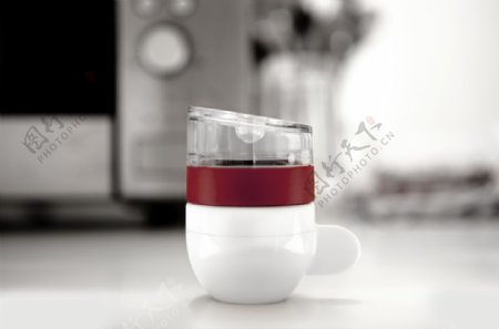 小巧微胖的创意咖啡机jpg素材