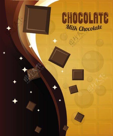 巧克力褐色ai矢量素材下载