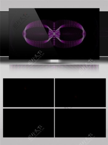 紫色震动光环动态视频素材