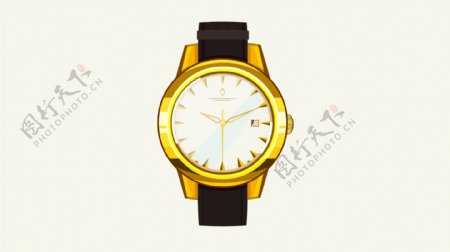 黄金手表原创设计素材
