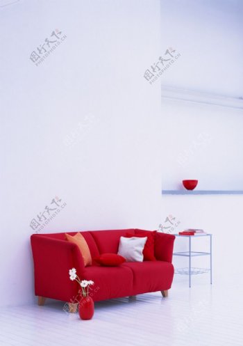 红色沙发