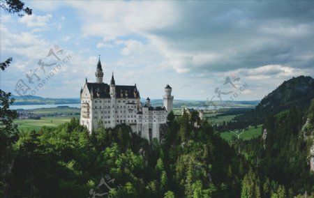 德国新天鹅城堡风光