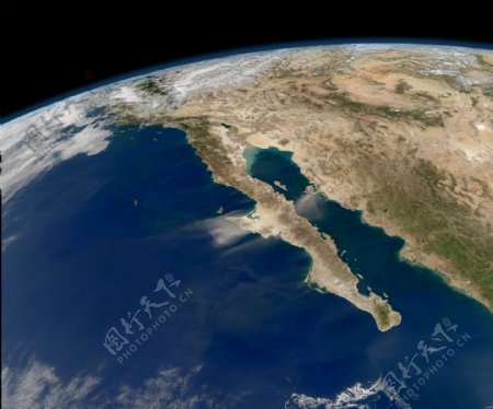 下加利福尼亚卫星地图
