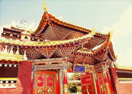 甘南建筑宗教寺庙