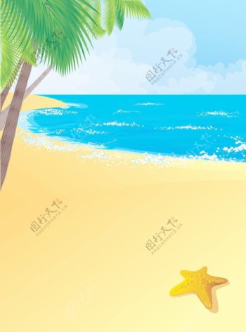 海滩背景图