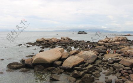 巽寮湾海岸风景海岸礁石礁石