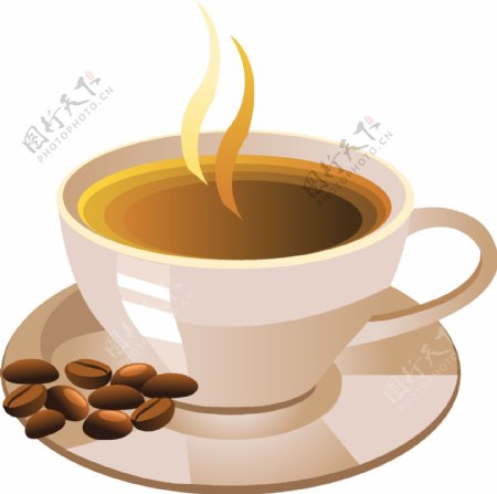 手绘咖啡豆咖啡元素