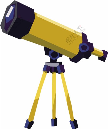 野营望远镜几何可商用元素