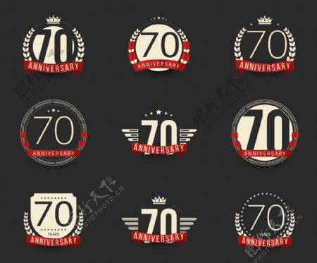 70周年庆典徽章