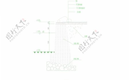 CAD公园绿化桥路道路绿化