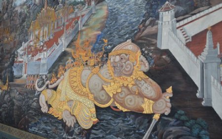 泰国壁画罗摩衍那