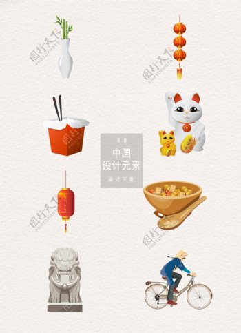 中国传统元素装饰图案设计元素