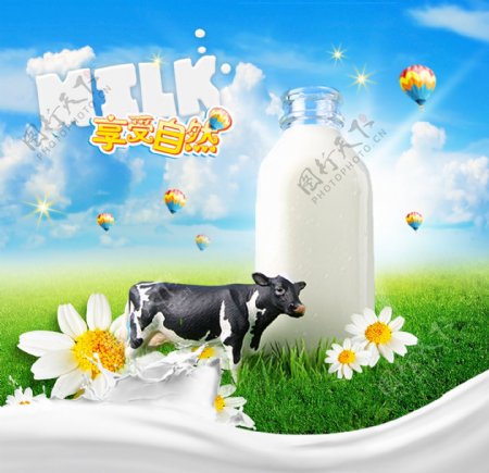 牛奶奶牛草原