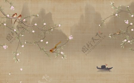 植物花鸟中国风中式传统装饰画