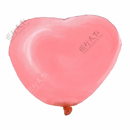 亲吻情人节心形粉色气球png