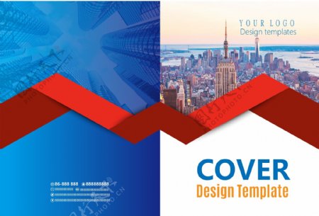 红色企业产品现代科技画册封面设计