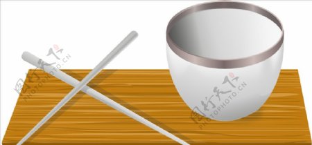 碗筷矢量素材