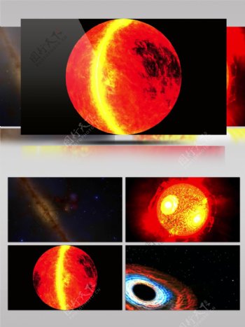 科教片宇宙星空太阳黑子核聚变科研教材