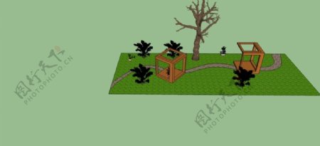 园林设计景观3d效果