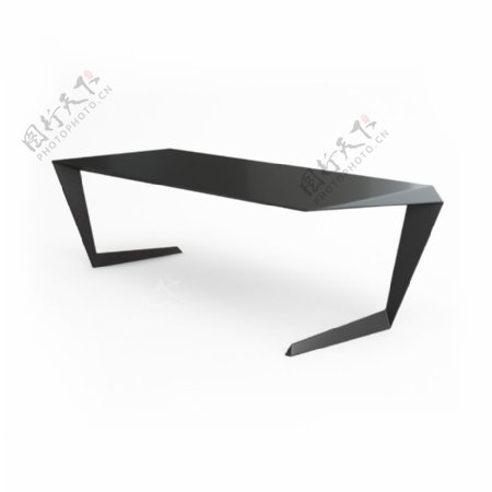 创意时尚黑色桌子3d模型