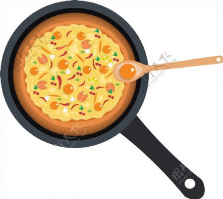 披萨食物原创AI卡通可爱矢量源文件可编辑