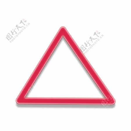 红色三角框架