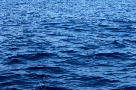 蓝色波纹大海背景素材