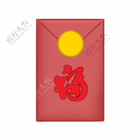 红包压岁钱中国红传统习俗