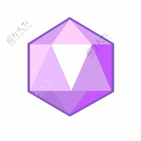 紫色钻石游戏图标素材