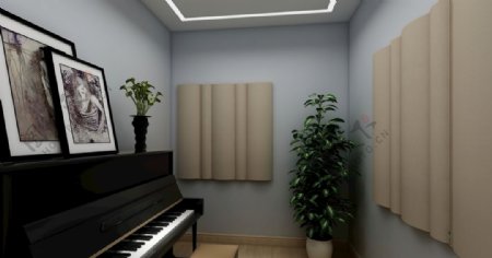 钢琴房吸音练习室