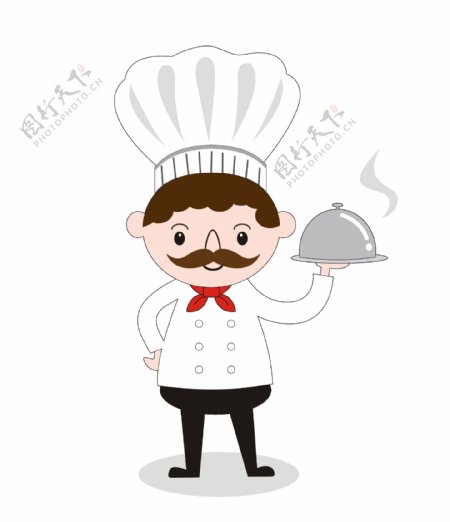 劳动节厨师卡通素材