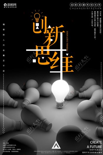 创新思维企业文化创意海报
