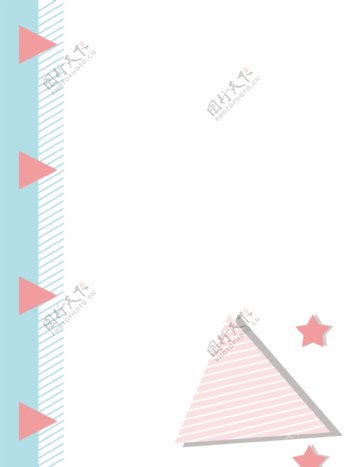 几何形状粉色三角形背景图