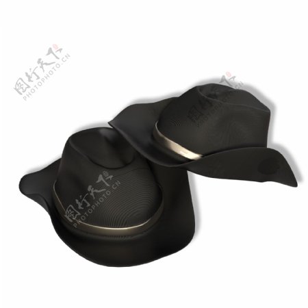 黑色绅士礼服帽子