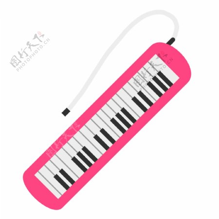 粉色现代电子琴