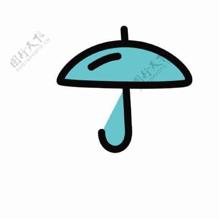 卡通雨伞图标下载