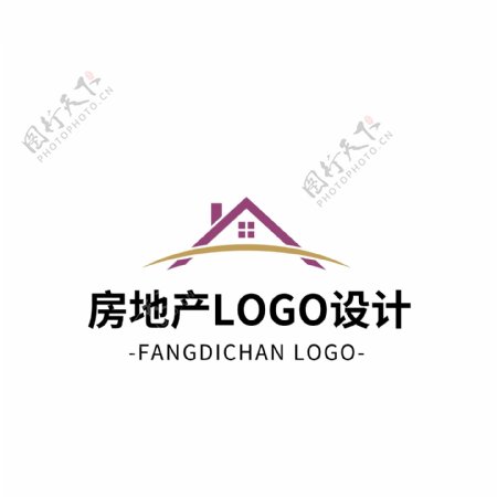 简约大气创意房地产logo标志设计