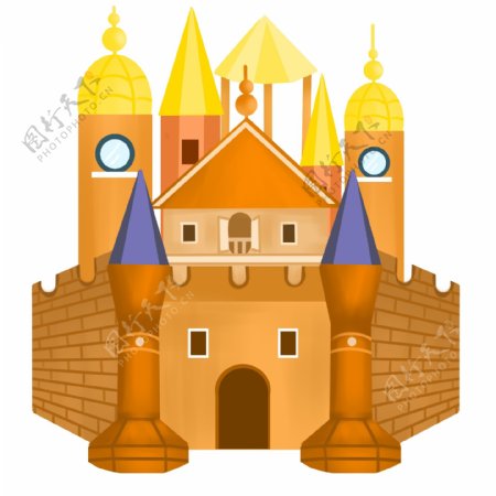 欧式尖顶城堡