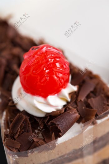 摄影图西式甜点巧克力蛋糕4