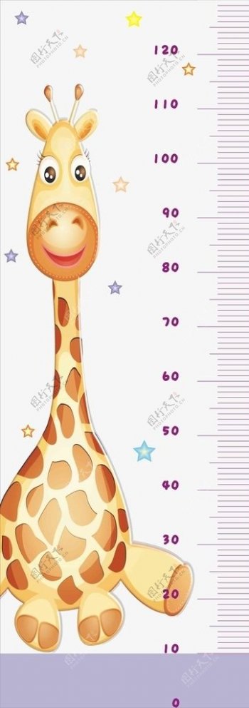 身高表130cm长颈鹿