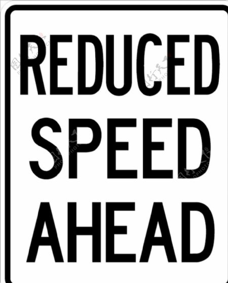 交通图标系列提前减速图标