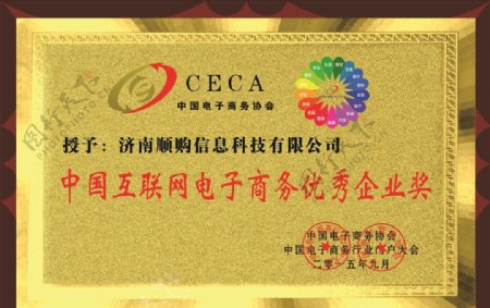 中国互联网电子商务铜牌
