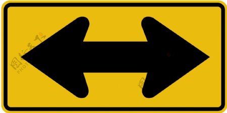 外国交通图标双向箭头标识