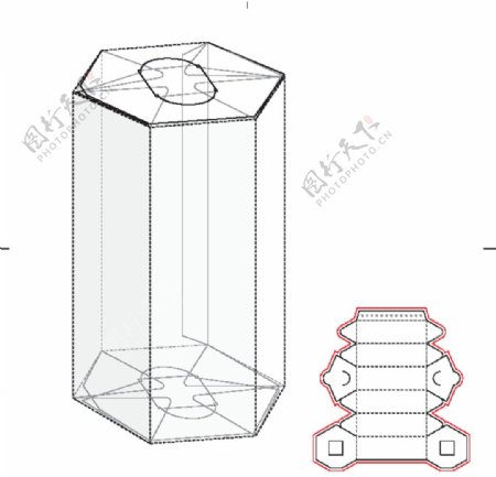 菱形包装盒饼干盒效果图